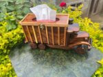Handcrafted Wooden Vintage Truck Tissue Box Holder – Premium Handmade Home & Office Decor - Image 3