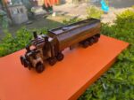 Handcrafted Wooden Oil Tanker Truck Model – Premium Handmade Wooden Vehicle Showpiece for Home & Office Decor - Image 2