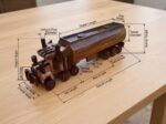 Handcrafted Wooden Oil Tanker Truck Model – Premium Handmade Wooden Vehicle Showpiece for Home & Office Decor
