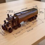 Handcrafted Wooden Oil Tanker Truck Model – Premium Handmade Wooden Vehicle Showpiece for Home & Office Decor